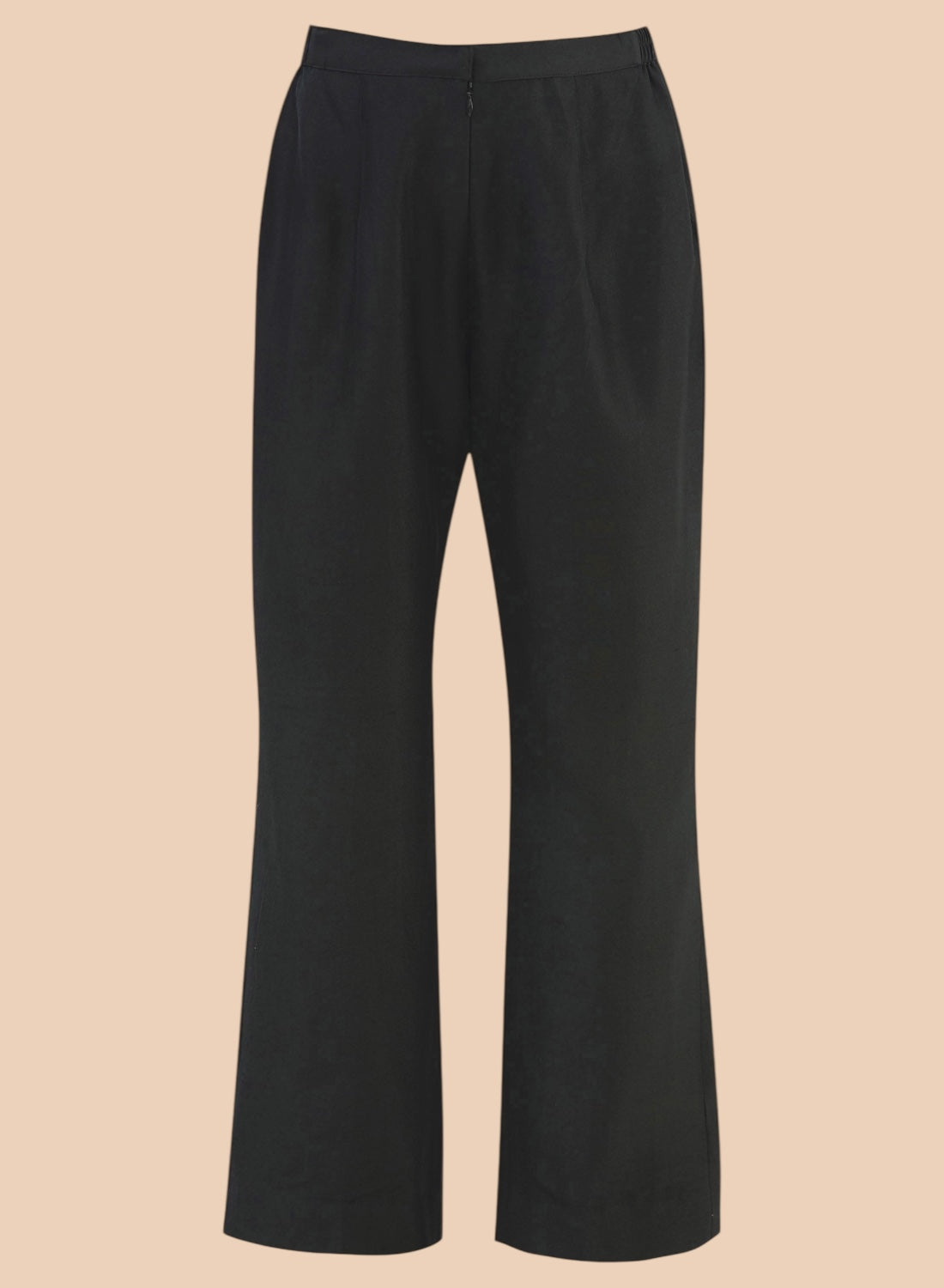 Black pure silk suit featuring floral embroidery, paired with narrow trousers and a delicate net dupatta for a refined look.